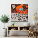 Painting by numbers Abstract man on the moon