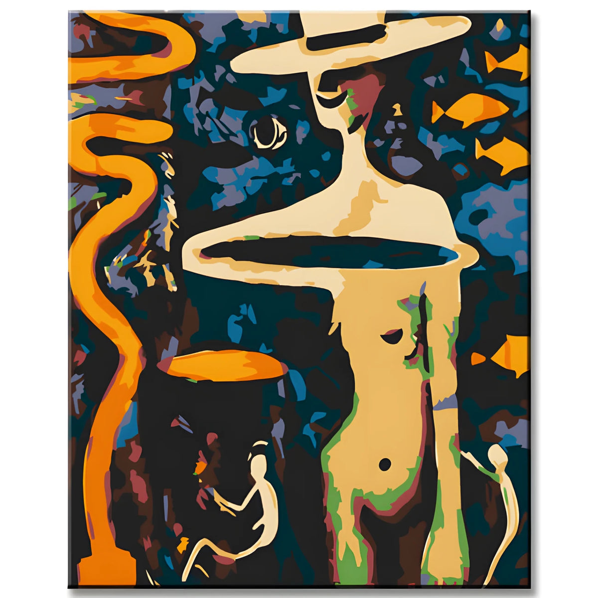 Paint by Numbers Modern Art - Man with Hat III