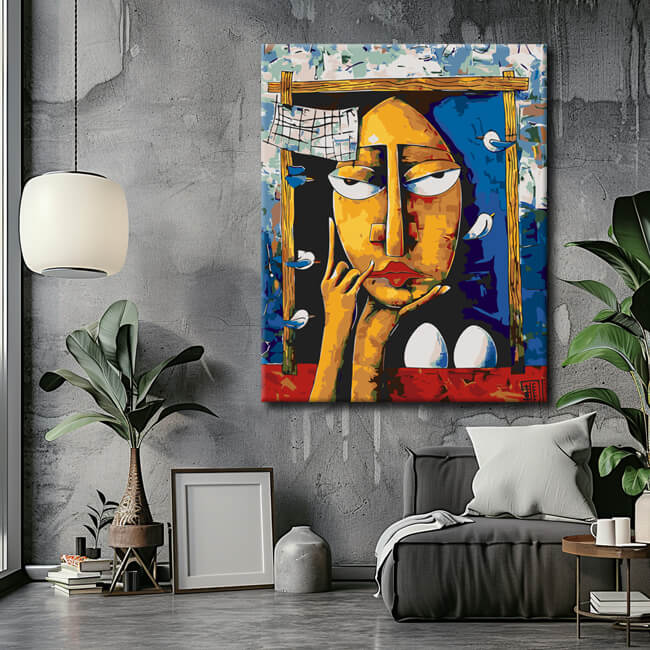 Painting by Numbers Abstract Art Eggshibition II