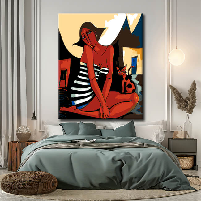 Painting by numbers Life in warm countries