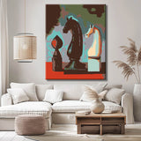 Painting by Numbers Abstract Black Horse II