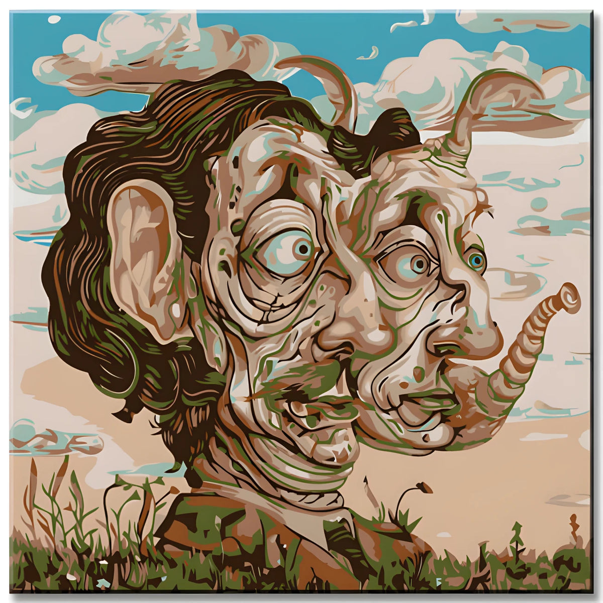 Paint by Numbers Dali Painting