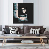 Painting by Numbers Abstract Moon Shape