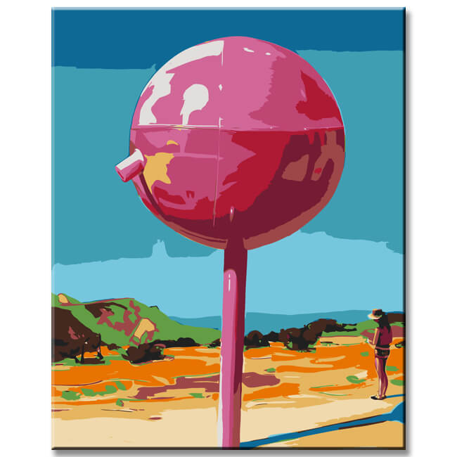 Paint by Numbers Candy Cane