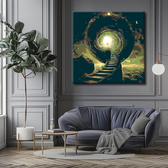 Painting by Numbers The Peak of the Upward Spiral I