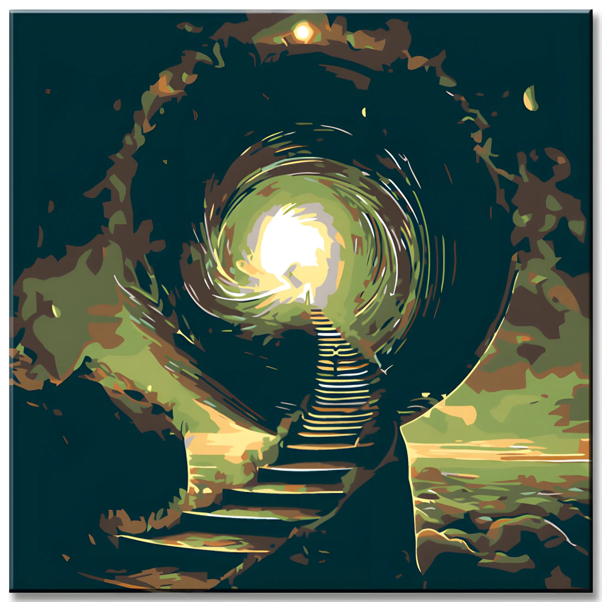 Painting by Numbers The Peak of The Upward Spiral I