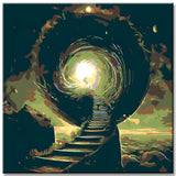 Painting by Numbers The Peak of The Upward Spiral I