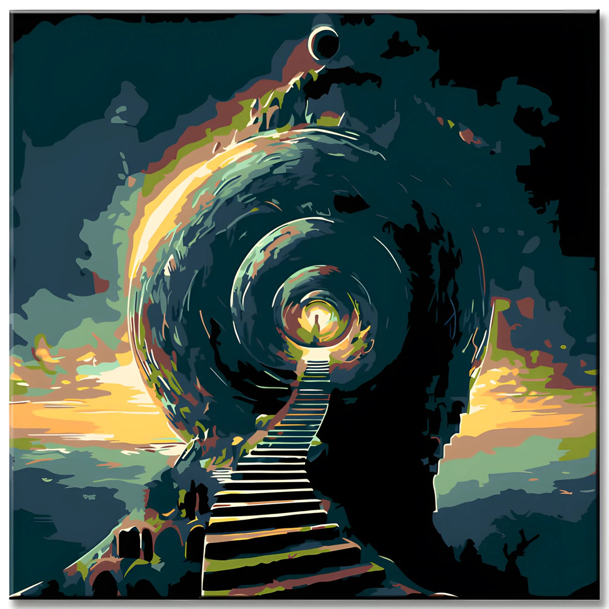 Painting by Numbers The Climax of The Upward Spiral II