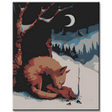 Paint by Numbers Fox in the Snow