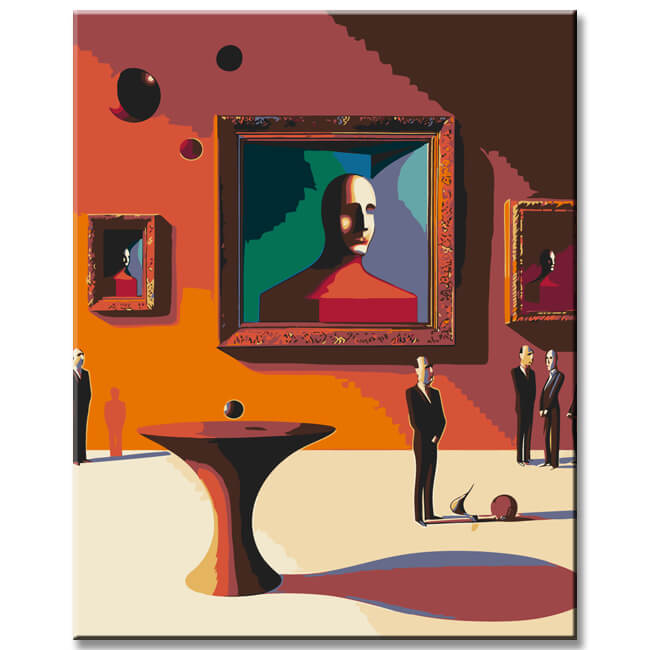 Painting by Numbers Quadro Curvo Curved Table