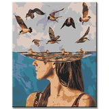 Painting by numbers bathers