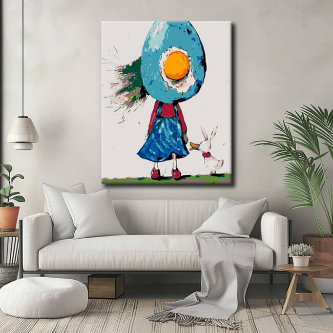Painting by Numbers The Egg Girl Motif 2