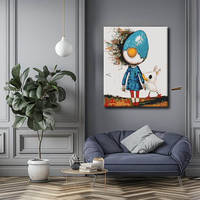 Painting by Numbers The Egg Girl Motif 3