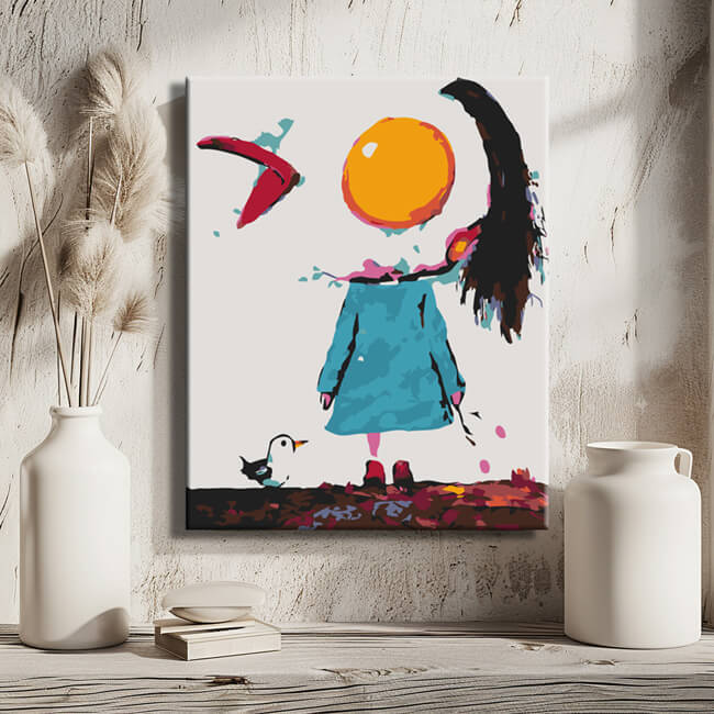 Painting by Numbers The Egg Girl Motif 4