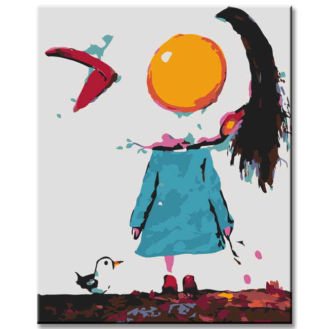 Painting by Numbers The Egg Girl Motif 4