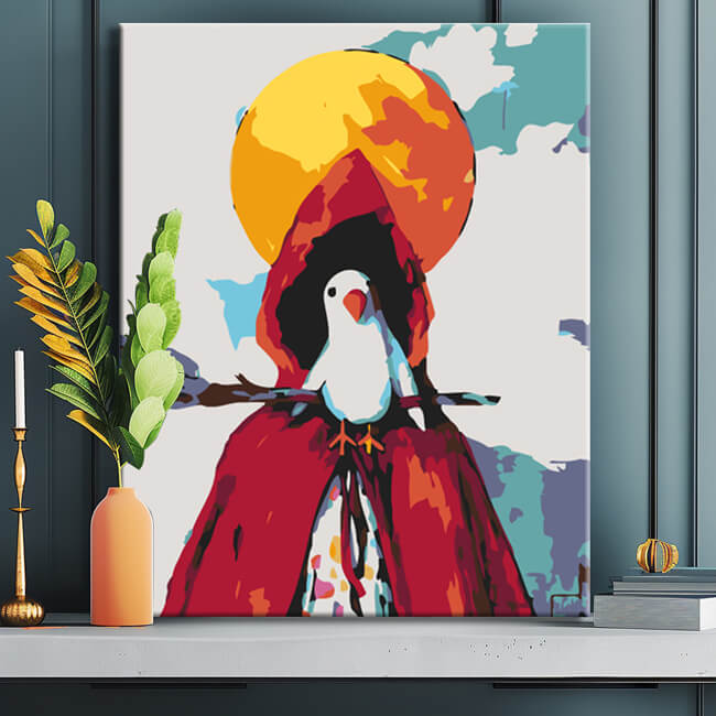 Painting by Numbers The Egg Girl Motif 6