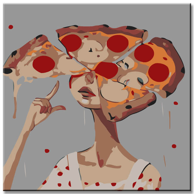 Painting by Numbers The Pizza Girl