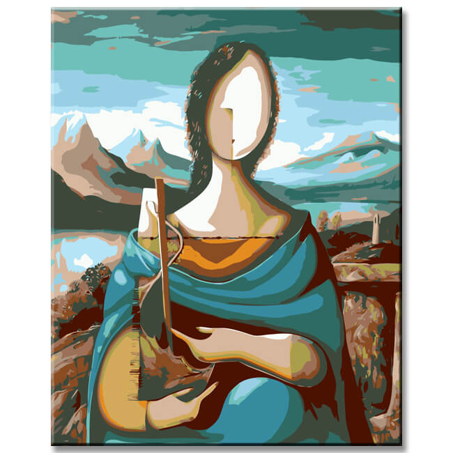 Painting by numbers Madonna with the yarn winder