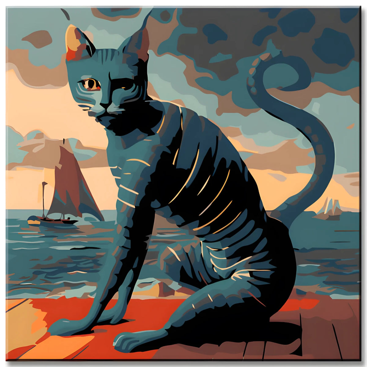 Paint by Numbers Flexi Feline Cat Painting