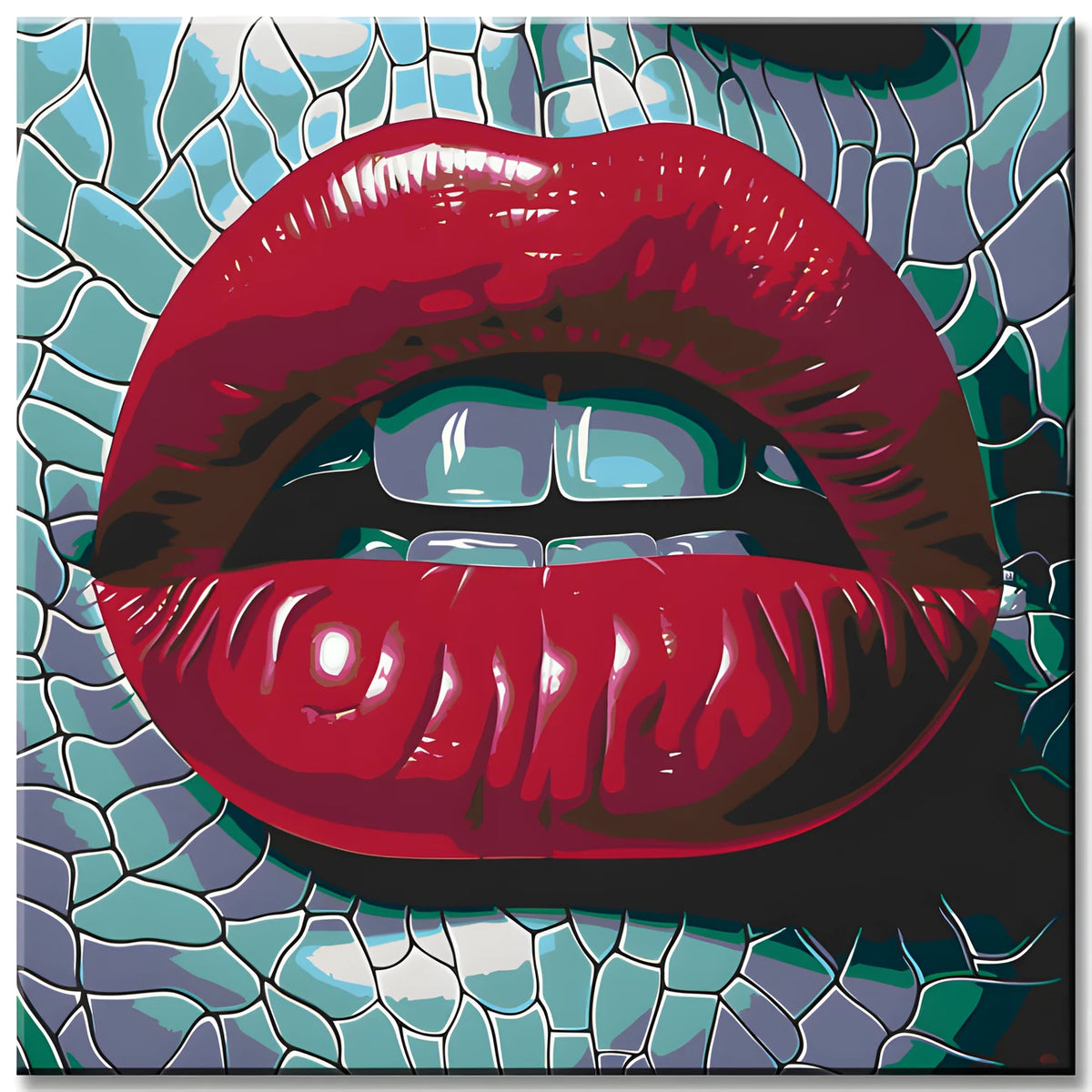 Paint by Numbers Red Lips
