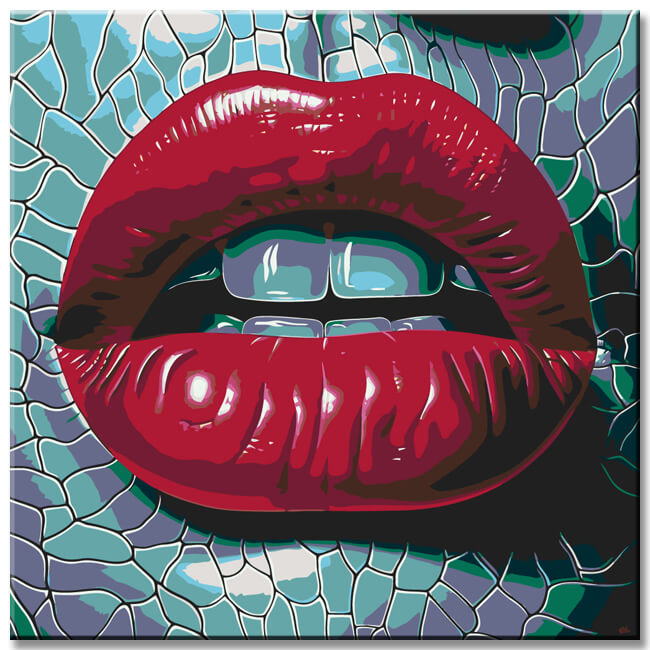 Paint by Numbers Red Lips
