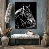 Painting by numbers rodeo horse