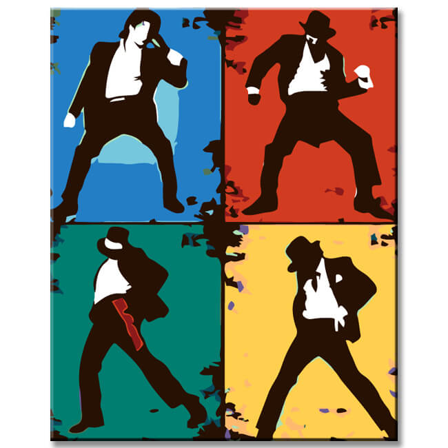 Paint by Numbers Silhouettes Jackson