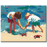 Painting by Numbers Children and Crabs