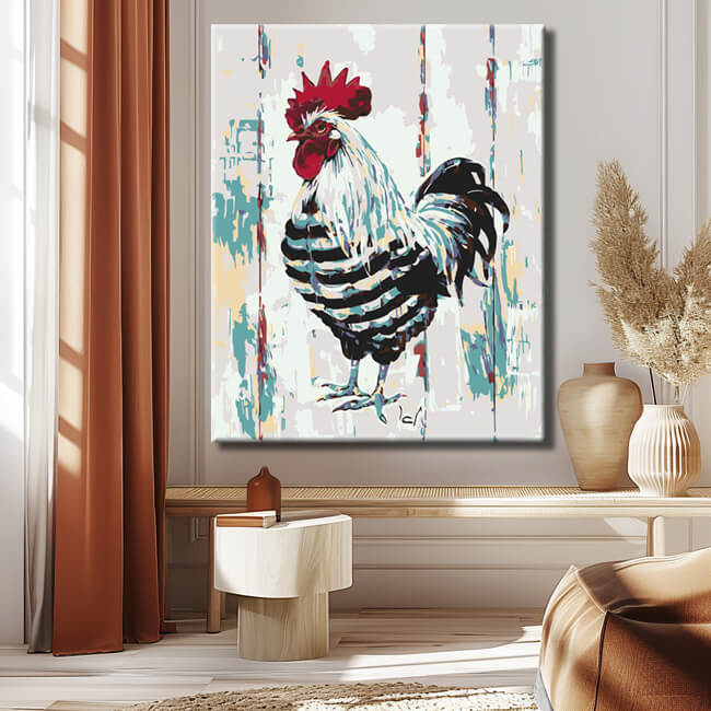 Painting by Numbers Sunday's Best Rooster