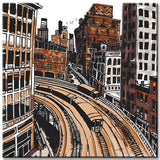 Paint by Numbers Train in the City of Berlin