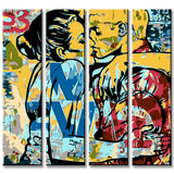 Painting by Numbers Street Art 4-Panel