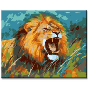 Lion & Giraffe Paint by Numbers Kit for Adults