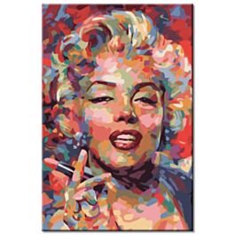 Paint by Numbers Marilyn Monroe portrait