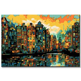 Amsterdam Cityscape - Paint by Numbers